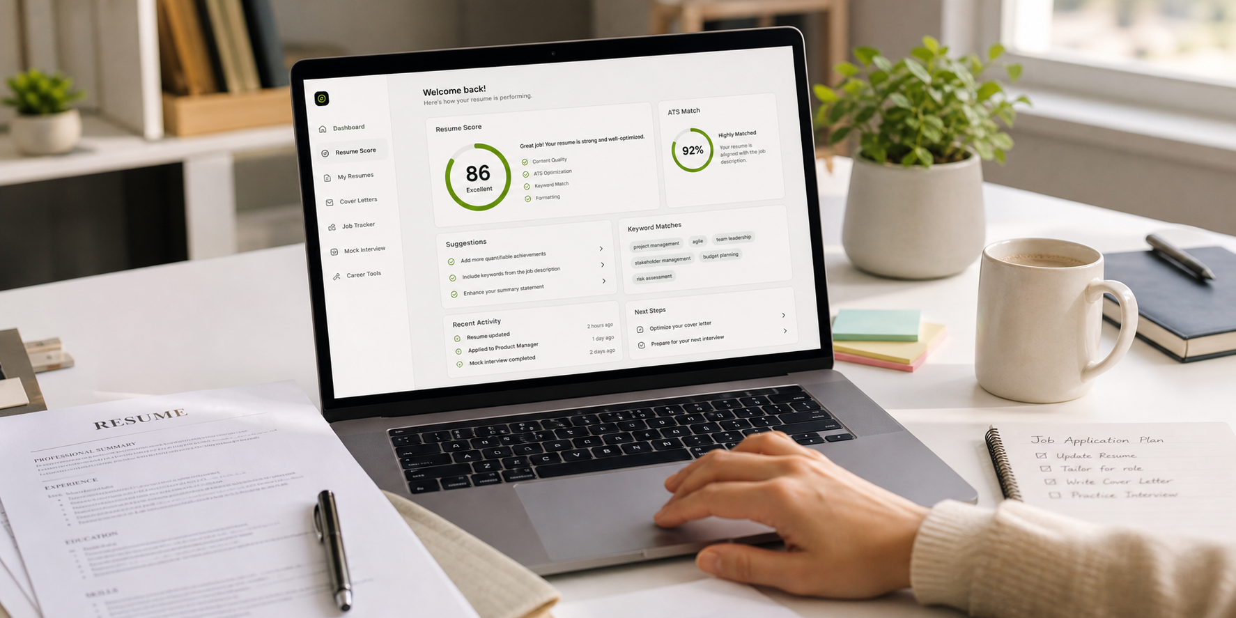 Resume scoring workspace preview